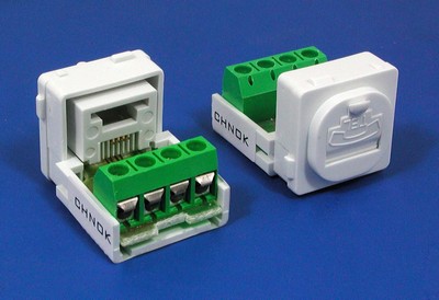 TM-4110 Clipsal Modelo jack keystone Voz TM 4110-Cat3 Clipsal Modelo jack keystone Voz - RJ11/12 (CAT3) Voz Keystone Jacks Los fabricantes chinos 