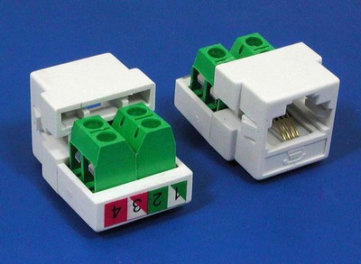 TM-4301B Commscopee Modelo jack keystone Voz TM-4301B Cat3 Commscopee Modelo jack keystone Voz - RJ11/12 (CAT3) Voz Keystone Jacks fabricado en China 