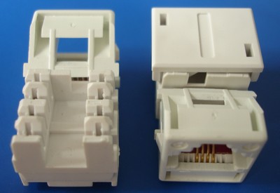 TM-4303 UTP conector de teléfono de voz clave TM 4303-Cat3 UTP Conector telefónico de voz clave - RJ11/12 (CAT3) Voz Keystone Jacks Los fabricantes chinos 