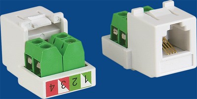 TM-4401 UTP conector de teléfono de voz clave TM-4401 Cat3 UTP keystone jack Phone - RJ11/12 (CAT3) Voz Keystone Jacks fabricado en China 
